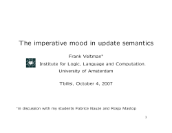 The imperative mood in update semantics