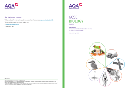 Biology Specification