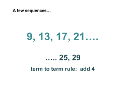 nth Term Algebra Questions