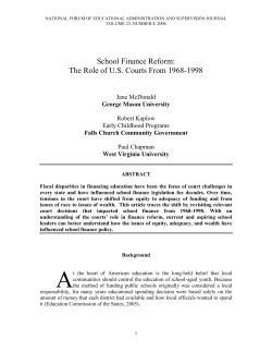 The Role Of U.S. Courts From 1968-1998