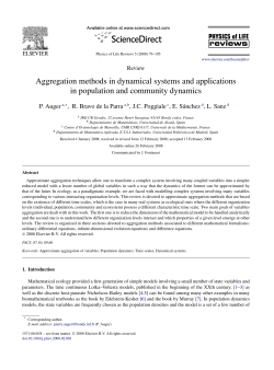 Aggregation methods in dynamical systems and applications in