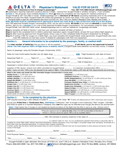 Ph\sician׳s Statement VALID FOR 90 DAYS