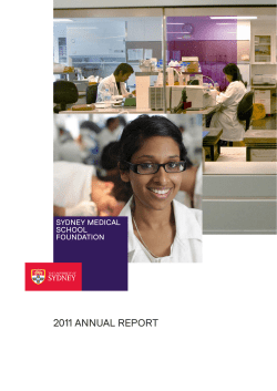 2011 annual report - The University of Sydney