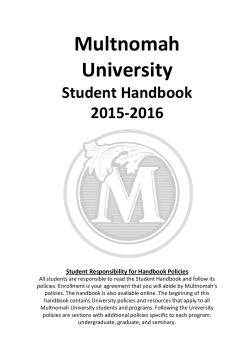 seminary student policies