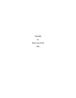 NEVILS-DISSERTATION-2013 - Texas ScholarWorks