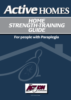 Active Homes Home Strength Training Guide for Paraplegics