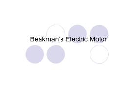 Beakman`s Electric Motor - Oklahoma State University
