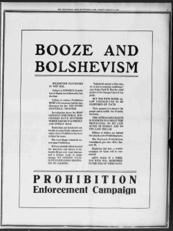 The National Prohibition