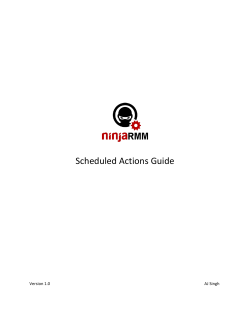 Scheduled Actions Guide