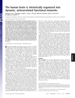 The human brain is intrinsically organized into dynamic