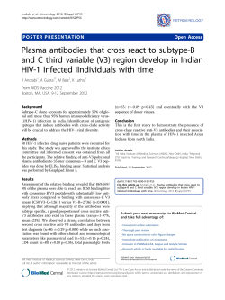 Plasma antibodies that cross react to subtype