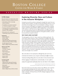 Race and Culture in the Inclusive Workplace