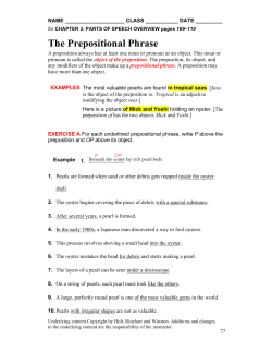 The Prepositional Phrase