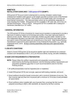 ISOLayment QT-B - Kinetics Noise Control