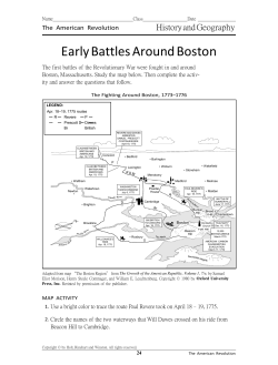 Early Battles Around Boston