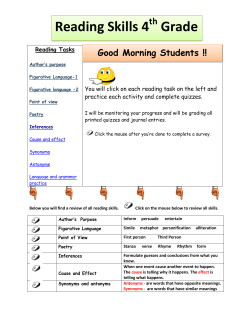 Reading Skills 4 Grade