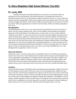 St. Mary Magdalen High School Mission Trip 2012 St. Louis, MO