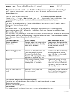 Tomas and the Library Lady Lessons