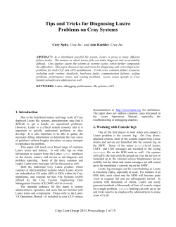 Lustre Tips and Tricks