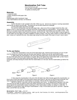 Marshmallow Puff Tube