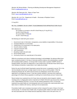 Draft TI Policy 2014 &ndash; Objection
