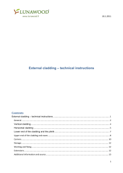 ThermoWood Technical Instructions
