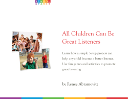 All Children Can Be Great Listeners