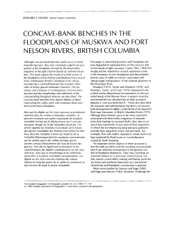 concave-bank benches in the floodplains of muskwa and fort nelson