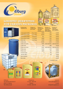 logistic quantities for various packings