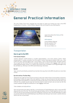 Practical information - World Trade Organization