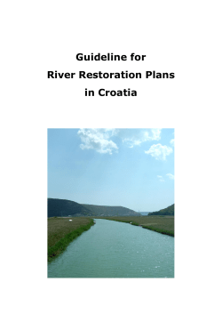 Guideline for River Restoration Plans in Croatia