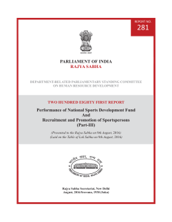 PARLIAMENT TWO HUNDRED PARLIAMENT OF INDIA RAJYA