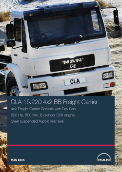 CLA 15.220 4x2 BB Freight Carrier