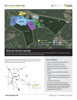 Fact Sheet  - Stanton Springs