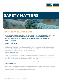 extension ladder safety
