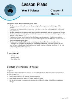 Lesson Plans - Dr Terry Dwyer National Curriculum mathematics