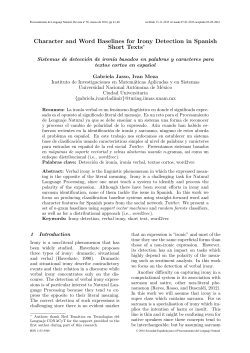 Character and Word Baselines for Irony Detection in Spanish Short