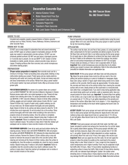 Decorative Concrete Dye