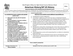 US History - WKHS Counselors