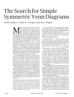 The Search for Simple Symmetric Venn Diagrams