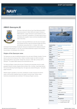 HMAS Gascoyne (II) datasheet