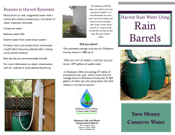 Rain Barrels - Delaware Soil and Water Conservation District