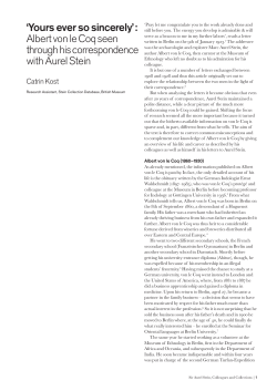 Yours ever so sincerely