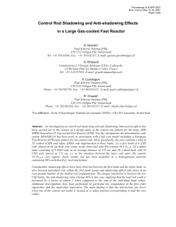 Control Rod Shadowing and Anti-shadowing Effects in a Large Gas