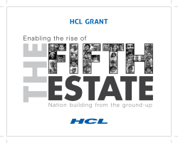 Rise of the Fifth Estate-the NGOs - HCL Grant