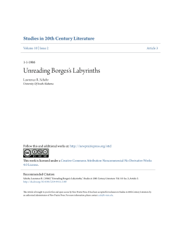 Unreading Borges`s Labyrinths