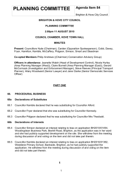 Item 84 - Minutes of the Previous Meeting