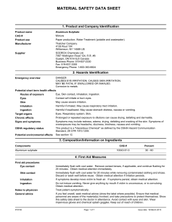 material safety data sheet