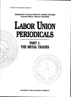 labor union periodicals