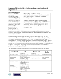 Impacts of Chemical Substitution on Employee Health and